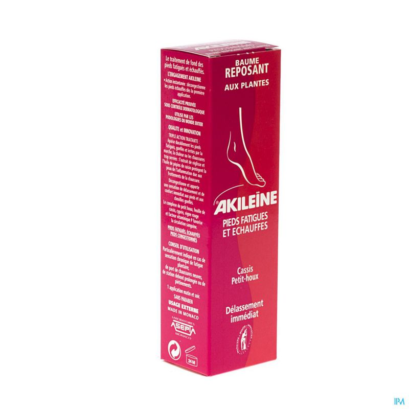 Akileine rouge baume reposant tube 50ml 101030