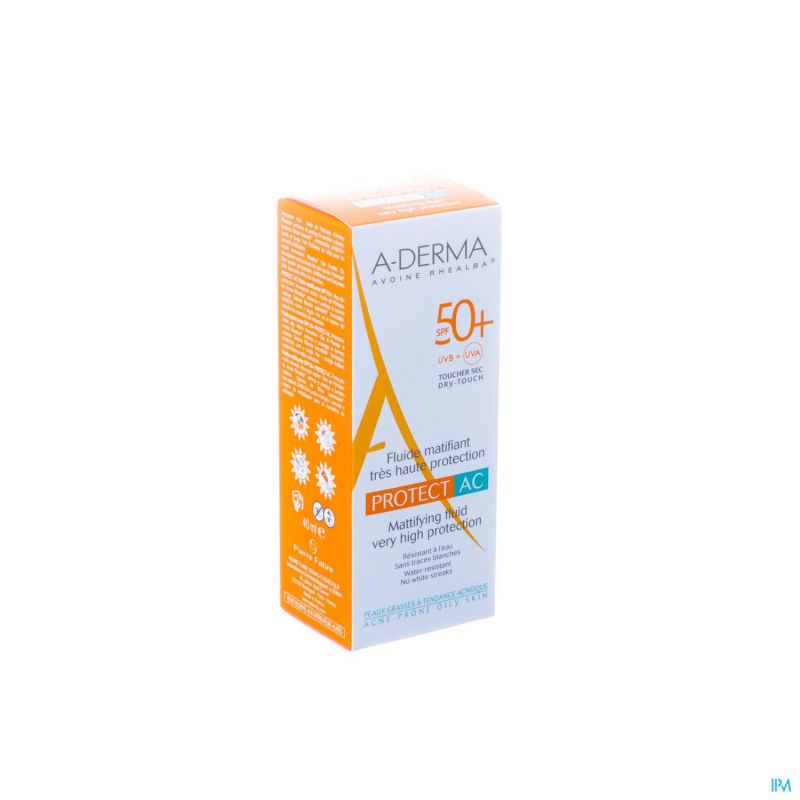 Aderma protect creme acne ip50+ tube 40ml