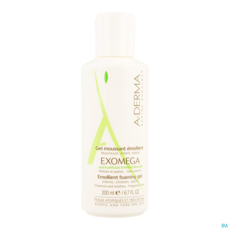 Aderma Exomega Gel Moussant Fl Pompe 200ml