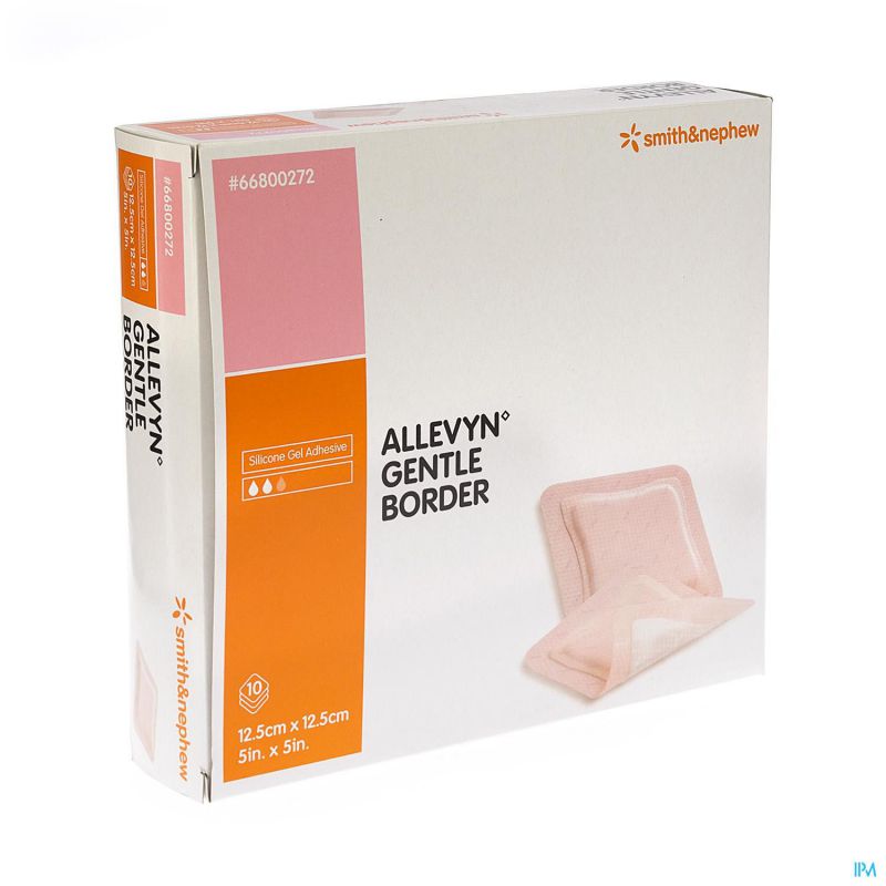 Allevyn gentle border ster 12,5x12,5cm 10 66800272