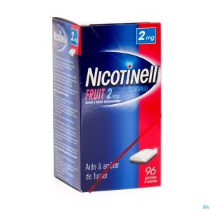 Nicotinell Fruit Gomme Macher-kauwgom 96x2mg