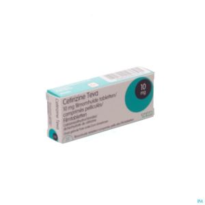 Cetirizine Teva 10mg Comp Pell 20