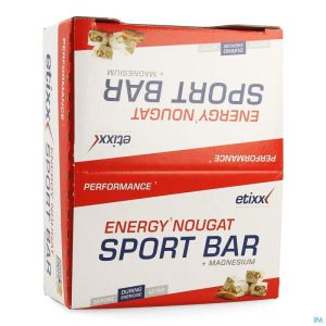 Etixx Energy Sport Bar Nougat 12x40g