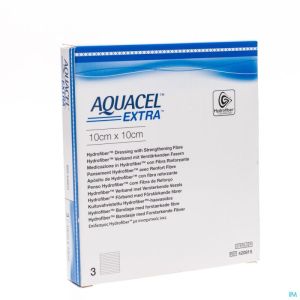 Aquacel extra pans hydrofiber+renf.fibr.10x10cm  3