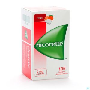 Nicorette Fruit Gomme Mach 105x2mg