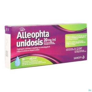 Alleophta 20mg/ml Gutt Oculaires Unidose 20x0,3ml