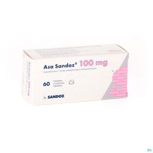 Asa Sandoz 100mg Tabl 60 X 100mg