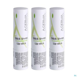 Aderma Trio Stick Levres 3x4g 2+1 Gratuit