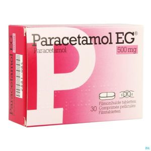 Paracetamol Eg 500mg Comp Pell 30