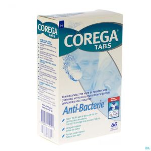 Corega Anti Bacterie Tabl 66