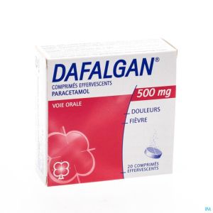 Dafalgan Eff 500mg Comp 20