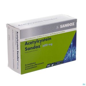 Acetylcystein Sandoz 600mg Comp Eff. 60
