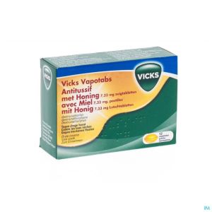 Vicks Vapotabs Antitussif Comp Sucer 12