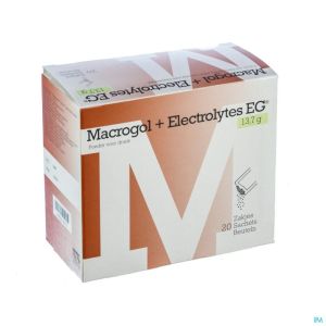 Macrogol+electrolytes Eg 13,7g Pdr Sach 20