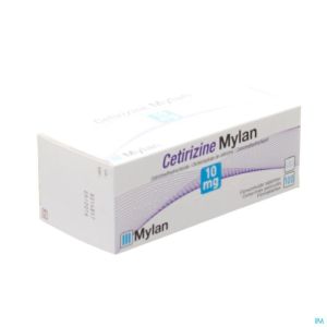 Cetirizine Mylan 10mg Comp Pell 100 X 10mg