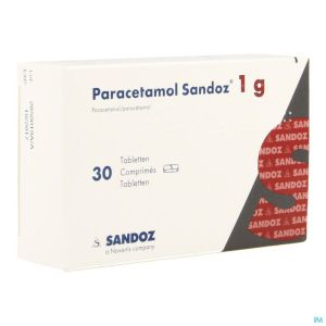 Paracetamol 1g Sandoz Tabl 30