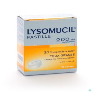 Lysomucil 200 Comp A Sucer - Zuigtabletten 20