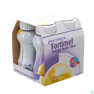 Fortimel Energy Multi Fibre Vanille 4x200ml