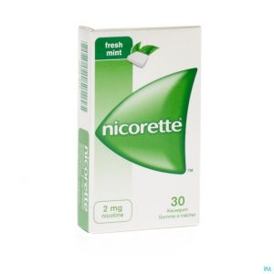 Nicorette Freshmint Gomme Mach 30x2mg