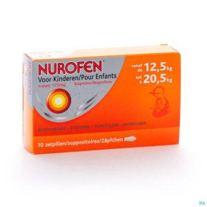 Nurofen Enfant 125mg Suppo 10 X 125mg