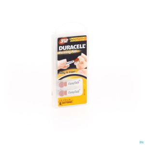 Duracell Easytab Pile Auditive Da10 6 Jaune