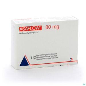 Asaflow 80mg Comp Gastro Resist Bli 112x 80mg