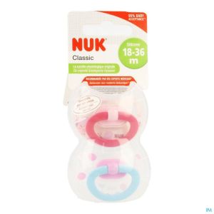 Nuk Sucettes 3 Classic Fille +18m 2