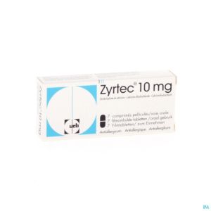 Zyrtec 10mg Comp Pell 7 X 10mg