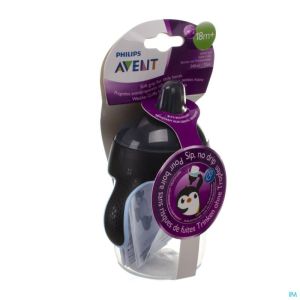 Avent gobelet anti fuite pinguin noir 340ml