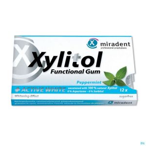 Miradent Xylitol Chewing-gum Menthe Poivrée