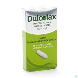 Dulcolax Bisadocyl Supp 10 X 10mg