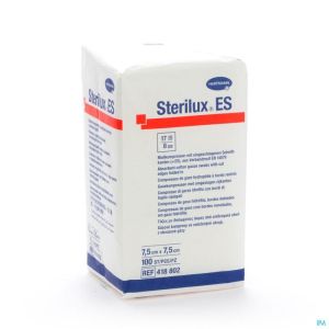 Sterilux Es Cp N/st 8pl 7,5x 7,5cm 100 4188022