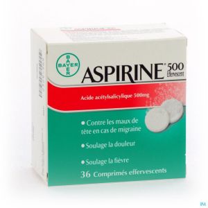 Aspirine 500mg Comp Eff 36