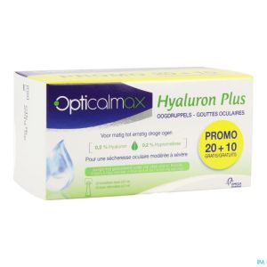 Opticalmax Hyaluron Plus 30x0,5ml Promo