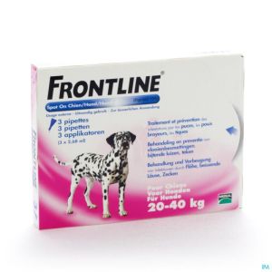 Frontline Spot On Chien 20-40kg Pipet 3x2,68ml