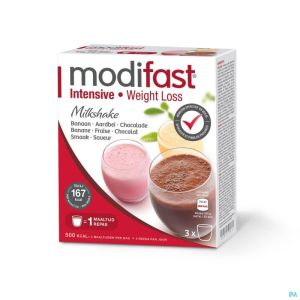 Modifast Intensive Milkshake 3-pack Fr.-choco-ban.
