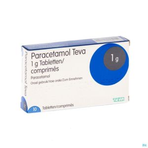 Paracetamol Teva 1g Comp 10 X 1g