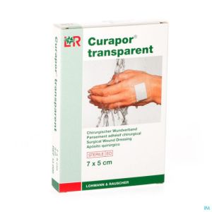 Curapor Transparent Steril 7cmx 5cm 5 13099