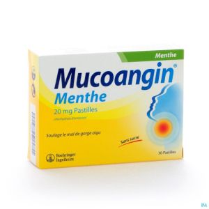 Mucoangin Menthe Past A Sucer 30x20mg