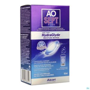 Aosept Plus Avec Hydraglyde 1x 90ml + 1 Lenscase