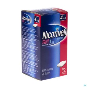 Nicotinell Fruit Gomme Macher-kauwgom 96x4mg