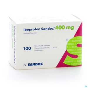 Ibuprofen Sandoz 400mg Comp Pell 100x400mg