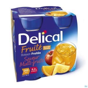 Delical Boisson Fruitee Multi-fruits 4x200ml