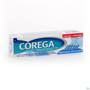 Corega Ultra Creme Adhesive S/zinc Tube 40g
