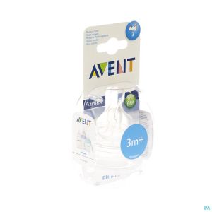 Avent tetine medium 3trous 2