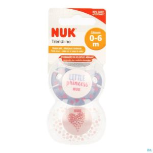 Nuk Sucettes 1 Trendline Day Fille 0-6m 2