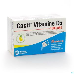 Cacit Vit. D3 1000mg/880iu Gran Efferv. Sach 30