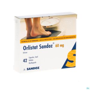 Orlistat Sandoz Caps Dure 42 X 60mg