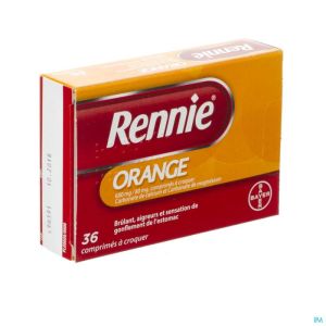 Rennie Orange 680mg/80mg Comp A Croquer 36