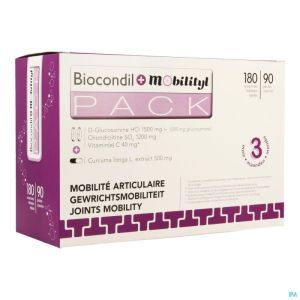 Biocondil Comp 180+mobilityl Caps 90 Rempl.3304599